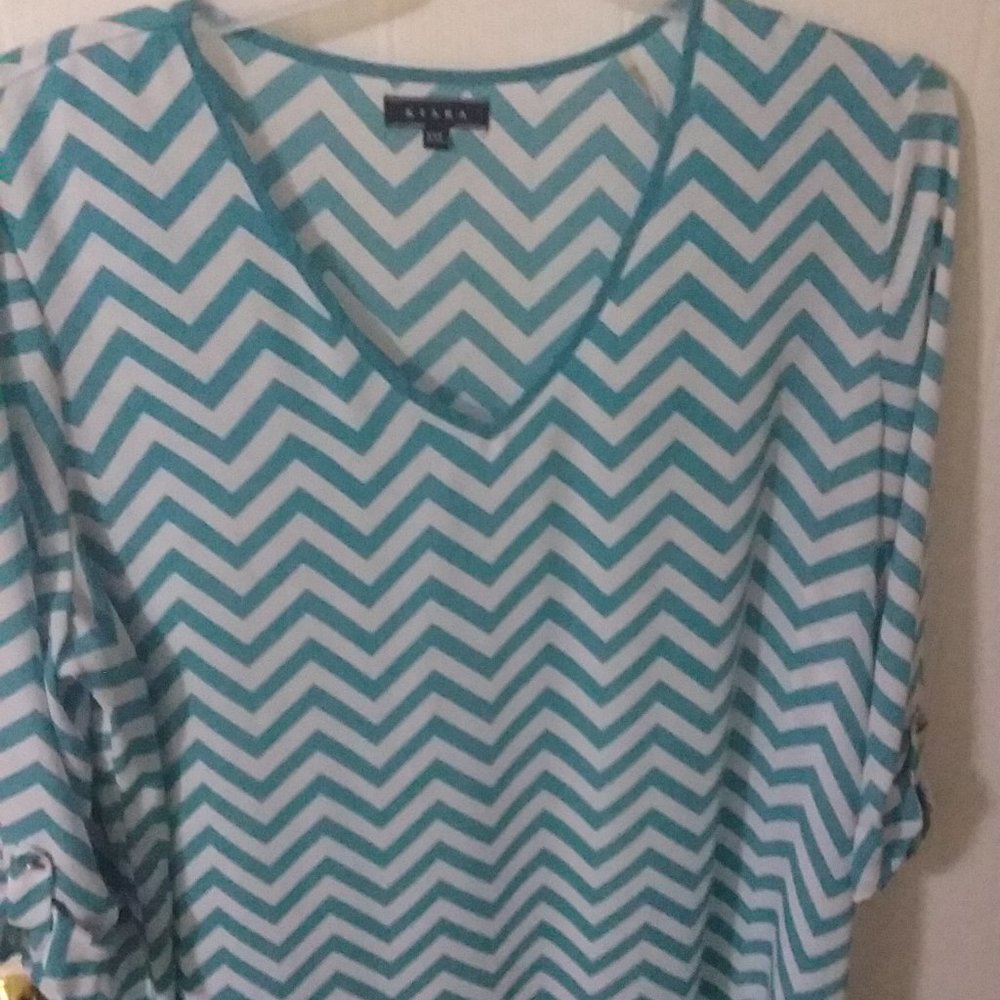 Ladies XXL Kiara Chevron Blouse